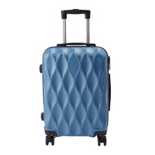 20Inch ABS Hand Cabin Luggage 4 Wheel Trolley Carry-On Hard Shell Suitcase