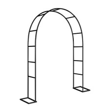 Wedding Arch Metal Garden Arch Garden Arbor Trellis Black Fit Climbing Plants