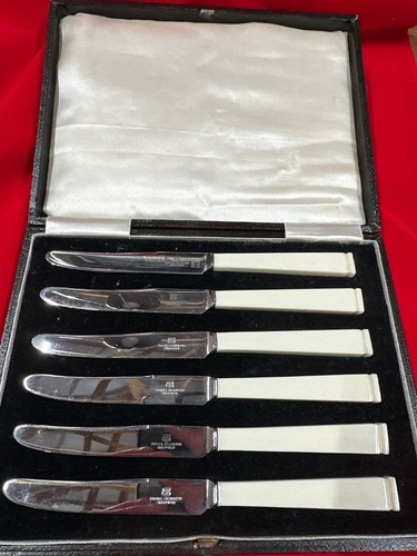 Art deco tea butter knives - tea,
