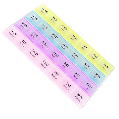 Weekly pill box day 28 - 7,