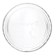 Vegware CF736 Portion Pot Lids, Fits 2 Oz To 4 Oz Portion Pots, Clear,