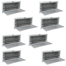 8 Sets White Spray/Baking Booth Paint Lamps Far Infrared Radiation Heating 220V