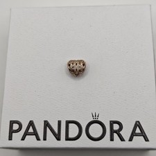 Pandora Charm Rose Gold Love Appreciation Heart Openwork Genuine ALE R 780003CZ