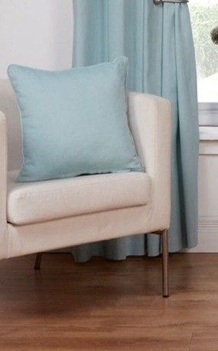 Canvas duck egg cushion - cushion, covers