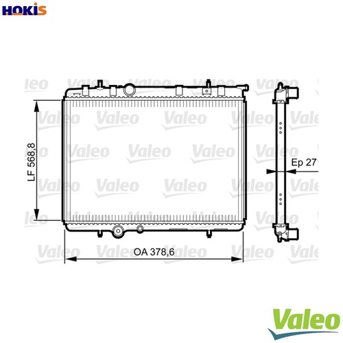 Radiator engine cooling - cooling, 735597