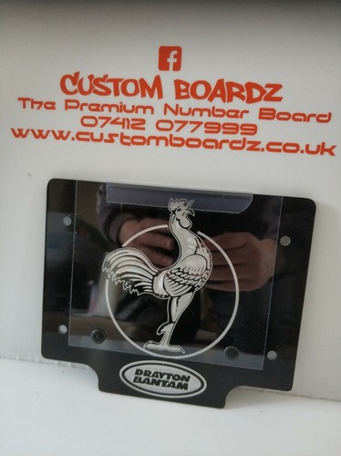 Trials front number board - trials,