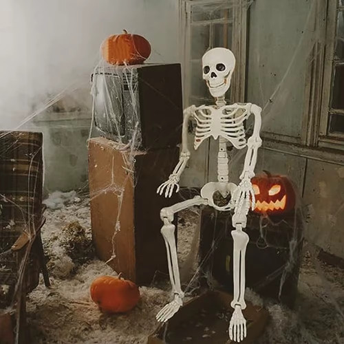 40cm halloween skeleton full - halloween,