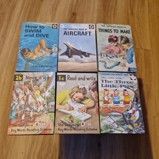 6x Ladybird Books Vintage