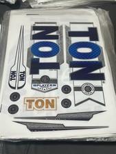 TON Player Edition Full Cricket Bat Sticker Blue Colour Renew Your Bat