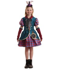 Girls Mad Hatter Halloween Costume – Tea Party Fancy Dress Outfit