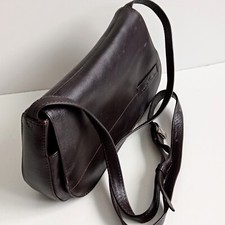 🔥Jane Shilton Vintage Real Leather Women's Cross Body Bag Dark Brown 25/15/5 Cm