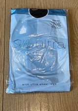 New Silkies Ultra Control Top Ultra Sheer Jet Black  Tights - Extra Tall
