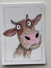ACEO Original Art – Cow