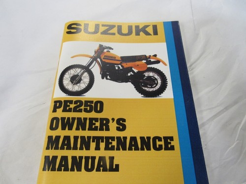 Suzuki pe250 owners - suzuki, manual