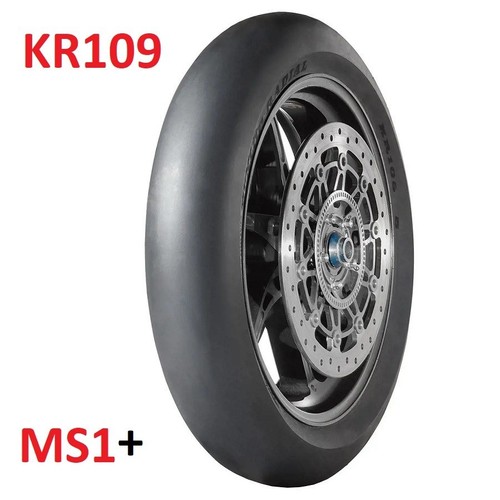 Motorcycle slick tyre - slick, dunlop