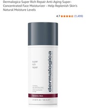 Dermalogica Super Rich Repair Cream 3.4oz JUMBO SIZE - New In Box, Sealed!