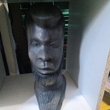 Large 10" vintage hand carved