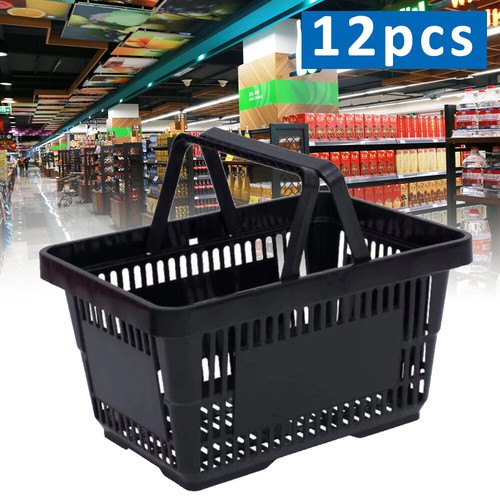 12x plastic shopping basket - 12x,