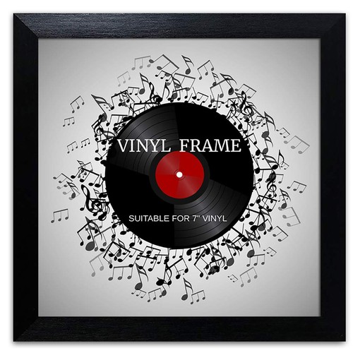 Vinyl single album black - 7",