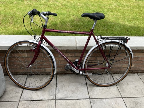 Dawes burgundy city bike flat - dawes,