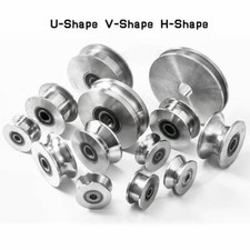 Pulley Stainless Steel Pulley Wheel With Bearing U H V Groove Roller Wheel Idler