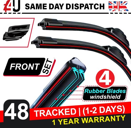 Car wiper set four blades - four, for