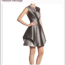 Halston Heritage Silver Dress