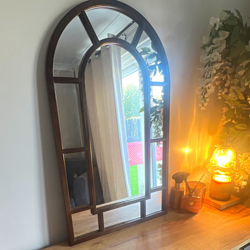 Large arched mahogany wood - large,