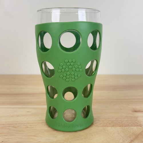 Lifefactory tall glass - glass, encased