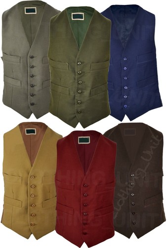 Mens moleskin waistcoat cotton - mens,