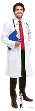 Doctor Nurse Health Worker Male Lifesize Cardboard Cutout / Standee / Standup