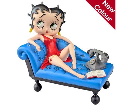 New betty boop blue chaise - new,