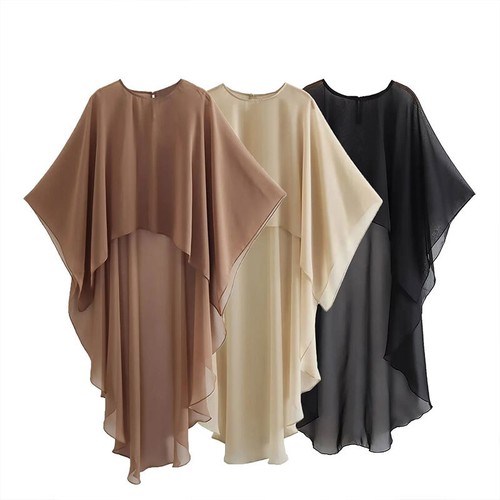 Long cape jacket - jacket, bridal
