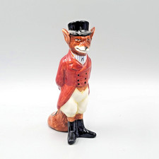 Vintage Royal Doulton Porcelain Fox Figurine Top Hat Red Coat Huntsman 6448