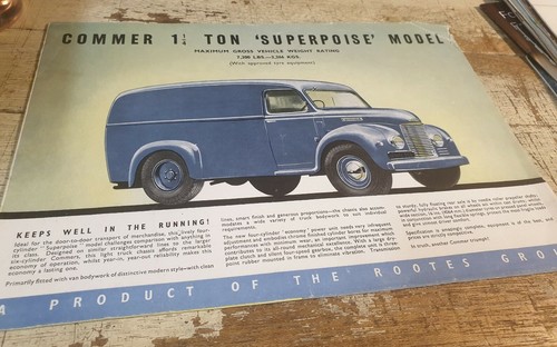 1950 commer superpoise - commer, van