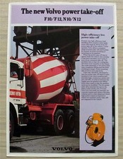 VOLVO TRUCKS F10/F12, N10/N12 Power Take Off Leaflet Jan 1985 #RSP 69782