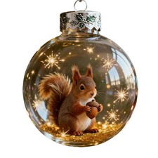 2026 2D Acrylic Ball Wildlife Animal Christmas Ornaments Xmas Tree Home Decor