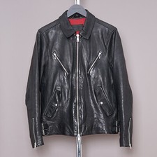 ALL SAINTS Leather Jacket Mens