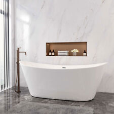 Aica Modern Designer Bathroom Freestanding Double Ended Bath Bathtub 1700x720mm