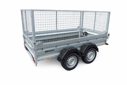 Car cage trailer 8x4 - twin, axle