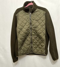 Barbour Fleece Weather Ready Jacket Men’s Olive Green Size Medium
