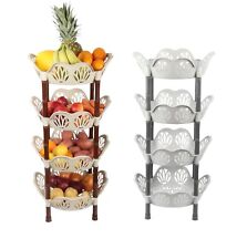 Jolie Max 4 Tier Round Vegetable Rack. Flower Shape Kitchen Storage Rack.