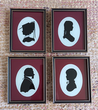 4 Vintage Miniature Framed
