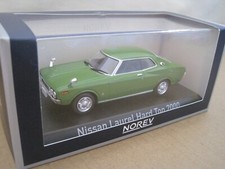 NOREV NISSAN LAUREL C130 HARDTOP COUPE in GREEN 1:43 DEALER MODEL CAR DATSUN