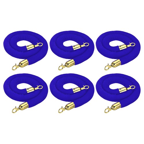 Feet blue velvet stanchion - feet,