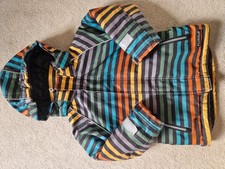 Villervalla Unisex Kids Striped Waterproof Winter Coat *GUC*padded*bright*safety