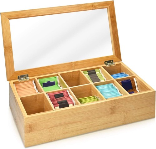 Bamboo wood compartment tea - wood,