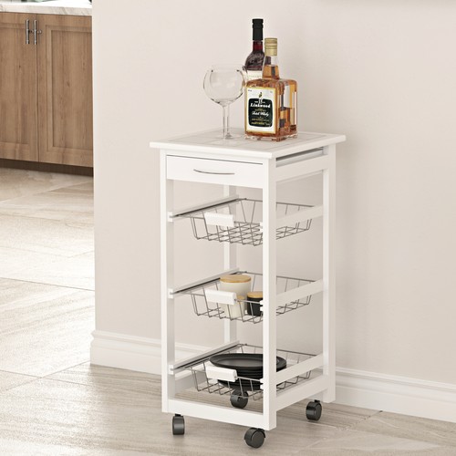 Rolling kitchen island trolley - rolling,