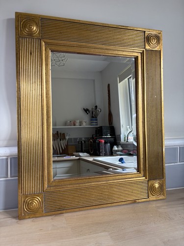 Vintage bevelled edge mirror - bevelled,