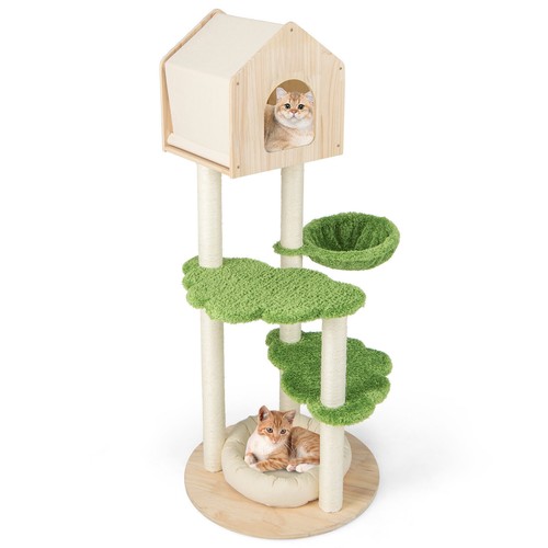 Cat tree 139cm tall with - cat,